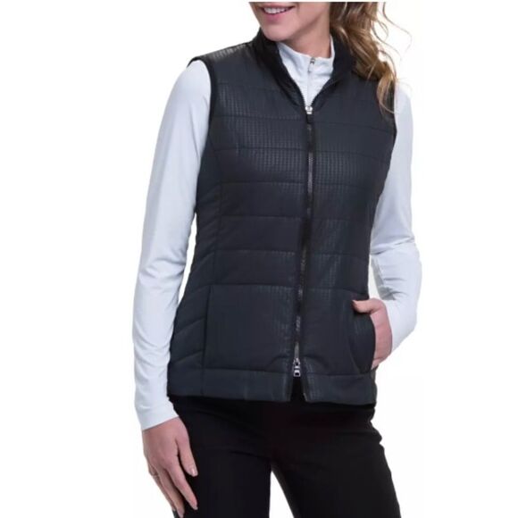 EP Pro Women's Houndstooth Quilted Vest - Picture 1 of 9